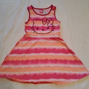 Hello Kitty sleveless tie dye dress